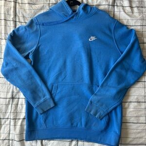 Nike Men's Blue Hoodie Sweater- L